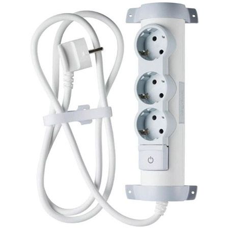 🔌 2er Set Legrand 3 Fach Steckdosenleiste, Drehbar + Schalter für 14,99€ (statt 30€)