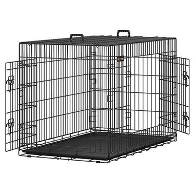 🐕 Feandrea Tierkäfig XXL (122×74,5×80,5) mit 2 Türen für 46,99€ (statt 92€)
