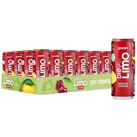 🍒 24er Pack Granini Die Limo Kirsche-Zitrone, 0,33L für 16,31€ (statt 24€) – 0,70€ pro Dose