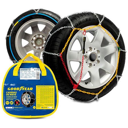 🚗 Goodyear E9 110 Schneeketten Satz, 2 x 9mm für 29,92€ (statt 38€)