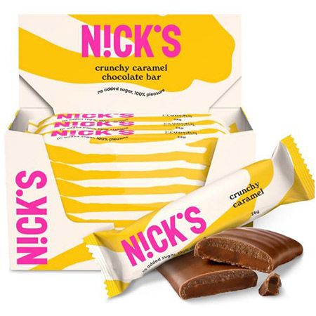 🍫 21er Pack NICKS Crunchy Caramel Keto Riegel ab 17,61€ (statt 26€)