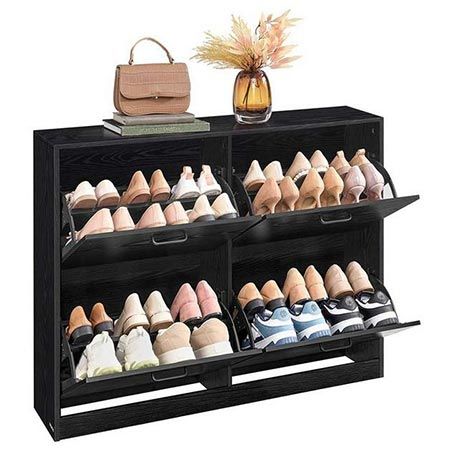 👟 VASAGLE Schuhschrank mit 4 Klappen für bis zu 28 Paare für 58,99€ (statt 67€)
