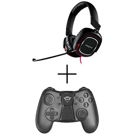 🎮 Creative Draco 2 Gaming Kopfhörer + Trust GXT 590 Gamepad für 19,99€ (statt 45€)
