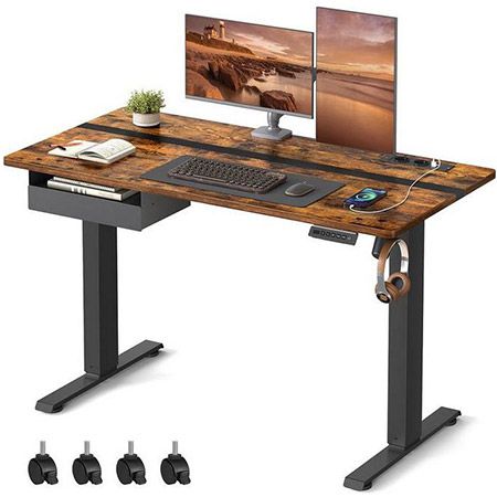 📋 Vasagle Elektrisch Höhenverstellbarer Schreibtisch, 60 x 120cm für 98,99€ (statt 111€)