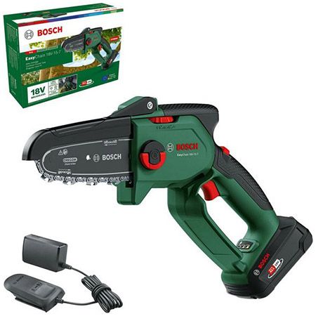 🪚 Bosch EasyChain 18V-15-7 Mini Kettensägen Set für 135,79€ (statt 149€)