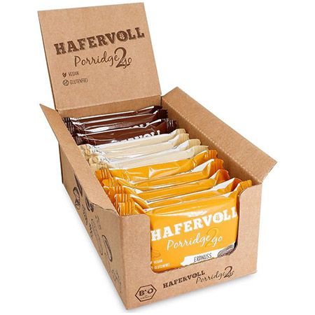 🌾 13er Pack Hafervoll Porridge2go Mixbox mit 3 Sorten ab 15€ (statt 20€)