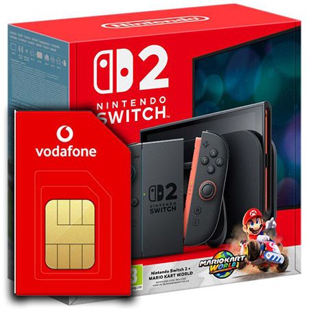 🎮 Nintendo Switch 2 Mario Kart Bundle + Vodafone 25GB für 29,99€ mtl. + 175€ Bonus