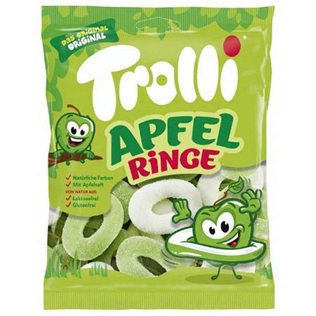 🍏 6 Tüten Trolli Apfelringe, je 150g ab 3,54€ (statt 7€) – 0,59€ pro Tüte