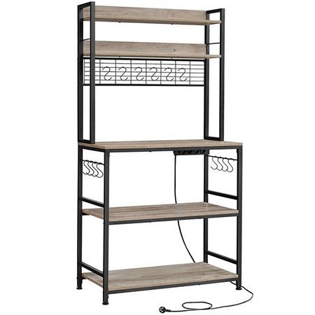 VASAGLE Küchenregal mit Steckdosenleiste für 59,99€ (statt 75€)