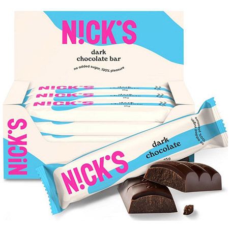 🍫 15er Pack Nicks Zartbitter Schokolade Keto Riegel ab 13,53€ (statt 20€)
