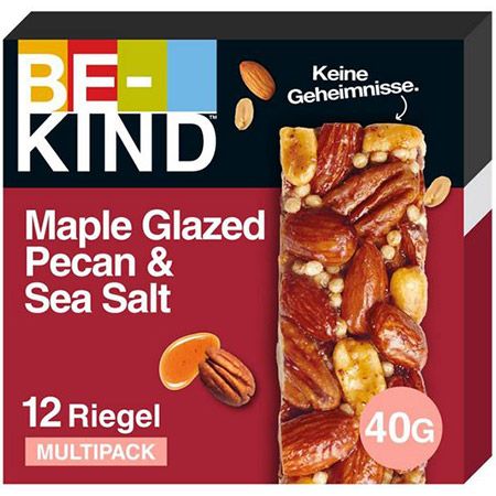 🌰 12er Pack BE KIND Maple Glazed Pecan & Sea Salt Riegel ab 19,28€ (statt 29€)