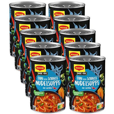 🍲 10er Pack MAGGI Magic Asia Thai Style scharfe Nudelsuppe ab 18,69€ (statt 25€)