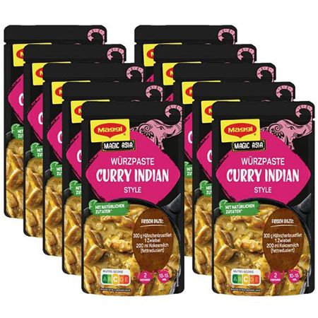 🍛 10er Pack Maggi Food Travel Curry Indian Style Würzpaste ab 8,60€ (statt 12€)