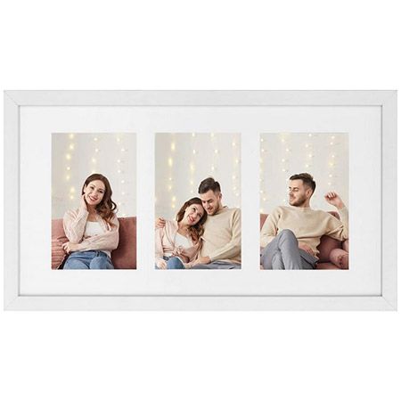 🖼️ Songmics Bilderrahmen mit Glasscheibe für 3 Fotos, 10 x 15cm für 12,79€ (statt 20€)