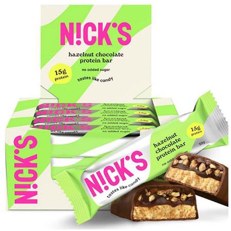 🍫 12er Pack NICKS Haselnuss Nougat Protein Riegel ab 17,61€ (statt 26€)