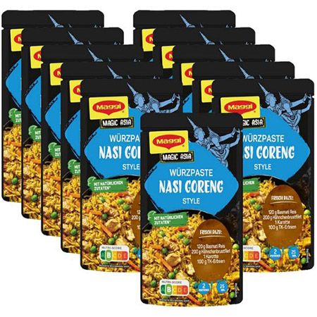 🍛 11er Pack MAGGI Magic Asia Nasi Goreng Style Würzpaste für 9,95€ (statt 14€)
