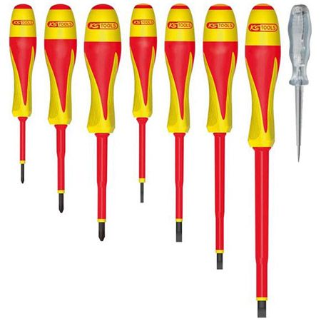 🪛 KS Tools 922.6218 Ultimate Elektro Schraubendreher Set für 33,43€ (statt 47€)