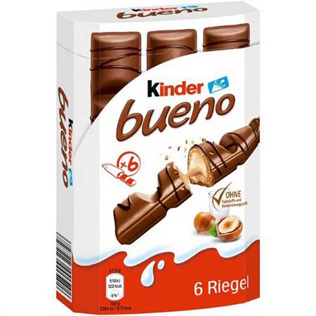 🍫 3 x 6er Pack Kinder Bueno Riegel ab 3,87€ (statt 8€) nur 1,29€ pro Packung!