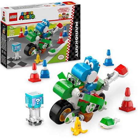 🏎️ LEGO 72031 Super Mario: Mario Kart Yoshi-Bike Set für 10,65€ (statt 15€)
