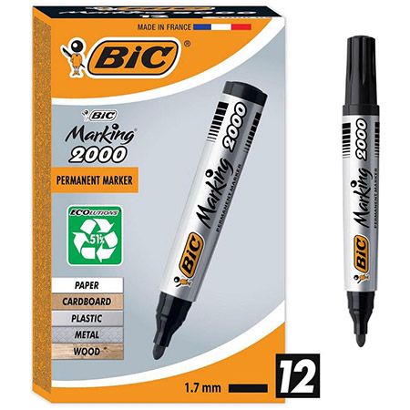✍🏻 12er Pack BIC Marking 2000 Permanent Marker ab 6,36€ (statt 9€)