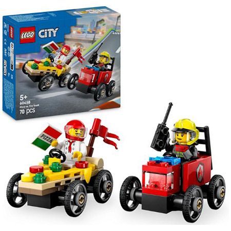 🏎️ LEGO 60458 City Pizzalieferwagen vs. Löschauto für 6,99€ (statt 12€)