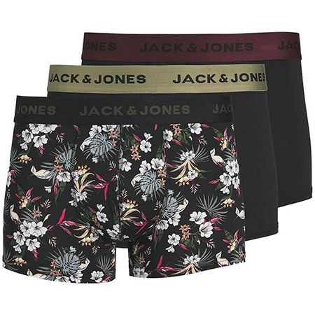 🩳 3er Pack JACK & JONES Male Boxershorts mit Muster für 17,99€ (statt 24€)