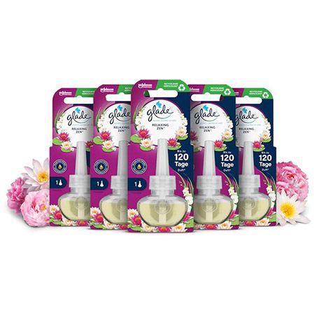 👃🏻 5er Pack Glade Raumduft Duftstecker Relaxing Zen für 10,75€ (statt 17€)