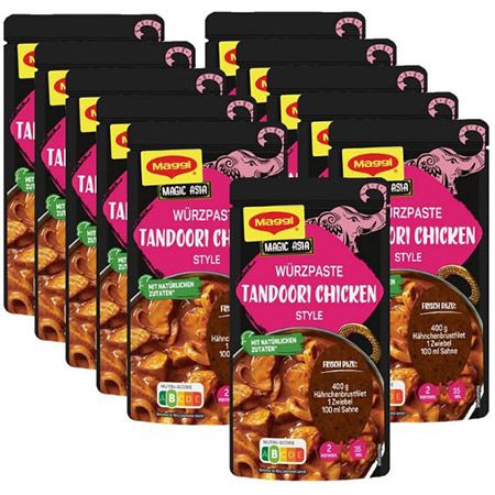 🍛 11er Pack MAGGI Magic Asia Tandoori Chicken Style für 7,70€ (statt 12€)