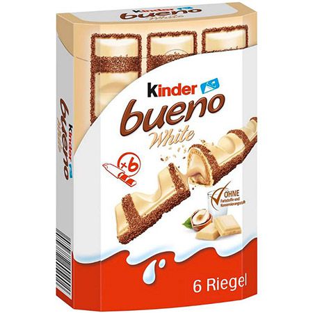 🍫 3 x 6er Pack Kinder Bueno White Riegel ab 4,62€ (statt 9€)