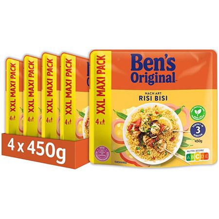 🍚 4er Pack Bens Original Express Reis XXL Risi Bisi, je 450g ab 10,50€ (statt 18€)