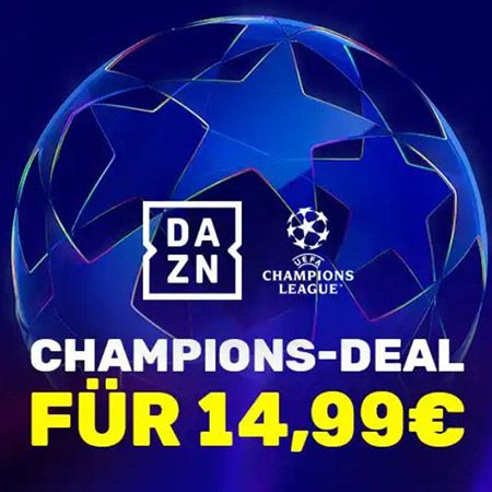 ⚽ DAZN Super Sports XXL Champions League + Super Bowl, UFC & mehr für 14,99€ (statt 25€)