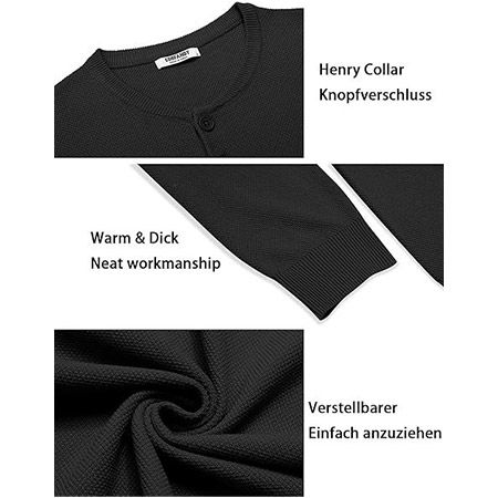 đ Coofandy Henley Strickpullover mit Knopfleiste fĂźr 8,99⏠(statt 17âŹ) đ Coofandy Henley Strickpullover mit Knopfleiste fĂźr 8,99⏠(statt 17âŹ)