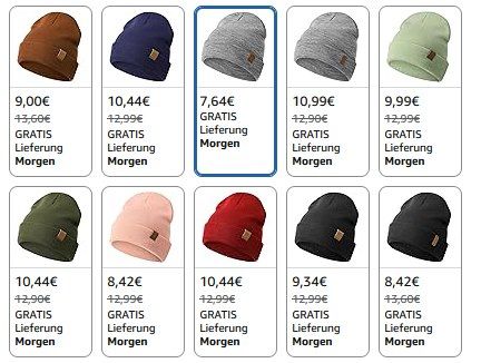 ❄️ 40% Rabatt auf YANIKY klassische Beanie Mützen z.B. in Hellgrau für 4,58€ (statt 8€) ❄️ 40% Rabatt auf YANIKY klassische Beanie Mützen z.B. in Hellgrau für 4,58€ (statt 8€)