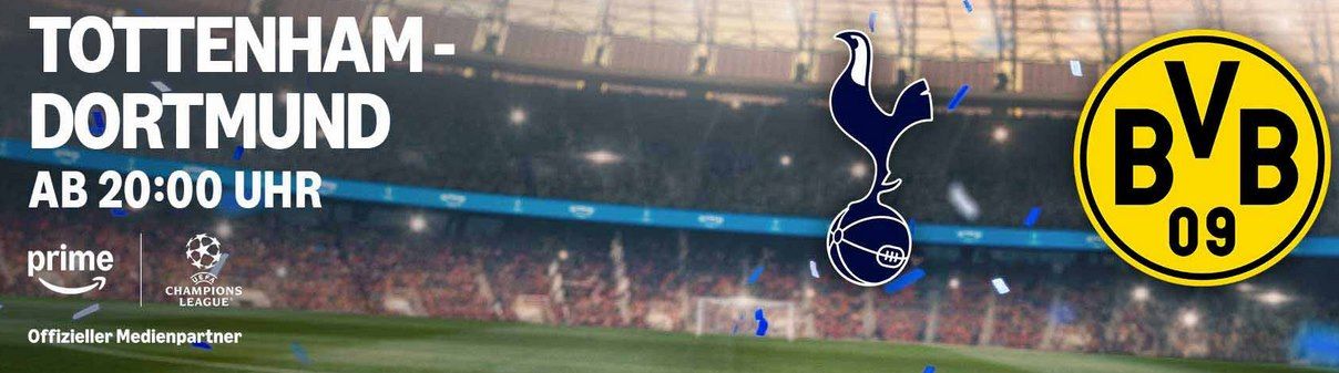 ⚽🔥 Prime Video: Champions League Live – Tottenham vs. BVB ab 20 Uhr