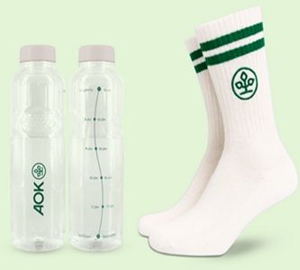 🎾 Gratis Tennissocken+Trinkflasche bei der AOK Bayern – Nur für Arbeitgeber