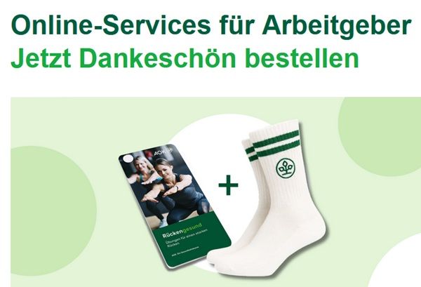 🎾 Gratis Tennissocken bei der AOK Bayern   Nur für Arbeitgeber