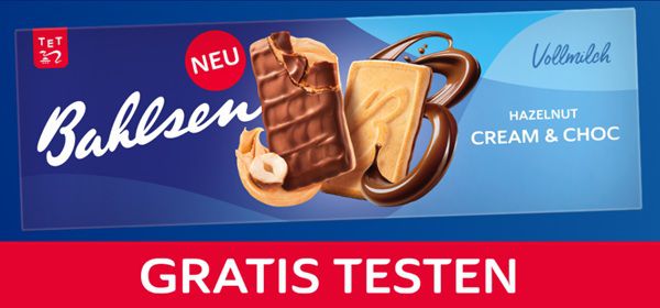 Bahlsen Hazelnut Cream & Choc gratis ausprobieren