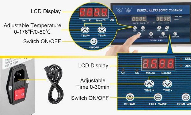🛠️ VEVOR Doppelfrequenz Ultraschallreiniger (22l) mit Heizung für 137,91€ (statt 157€)