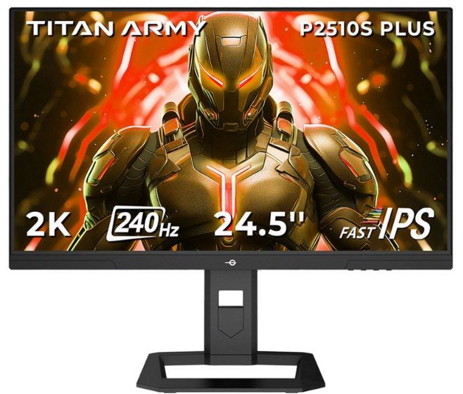 🖥️ TITAN ARMY P2510S PLUS 24,5 Zoll QHD Gaming Monitor mit 240Hz für 159,99€ (statt 171€)