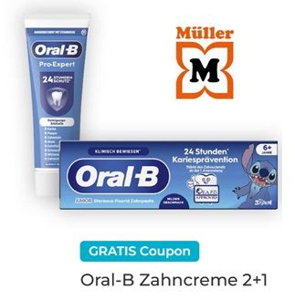 Couponplatz: 2x Oral-B Zahncreme kaufen und 1x Oral-B Zahncreme gratis dazu