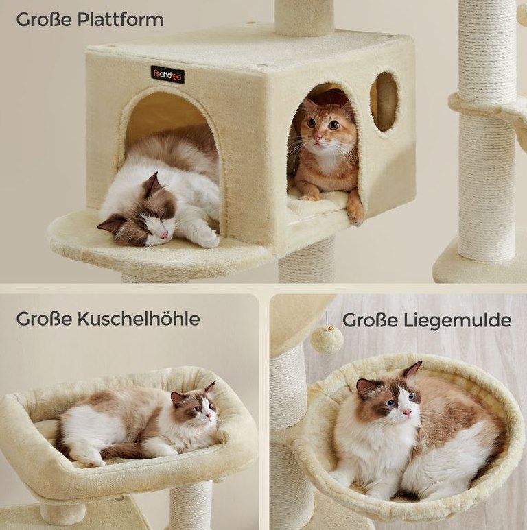 đ» FEANDREA Kratzbaum (107cm) mit extra dicken StĂ€mmen fĂŒr 54,99⏠(statt 68âŹ) đ» FEANDREA Kratzbaum (107cm) mit extra dicken StĂ€mmen fĂŒr 54,99⏠(statt 68âŹ)