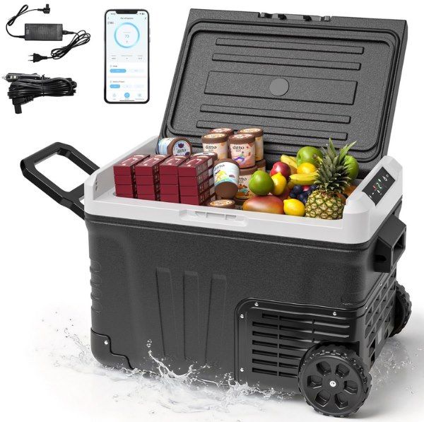 🥶 EUHOMY 35L Kompressor Kühlbox mit App, 12V/24V DC & 220-240V für 153,99€ (statt 190€)