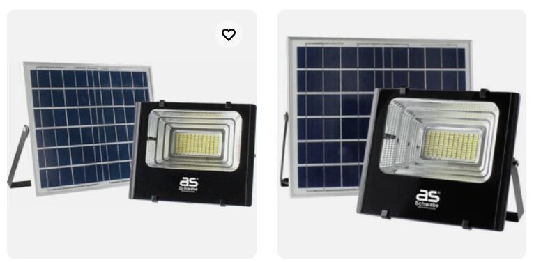 💡 100€ Rabatt auf as Schwabe Solarline Außenstrahler   z.B. 60W + Panel 29,99€ (statt neu 130€)