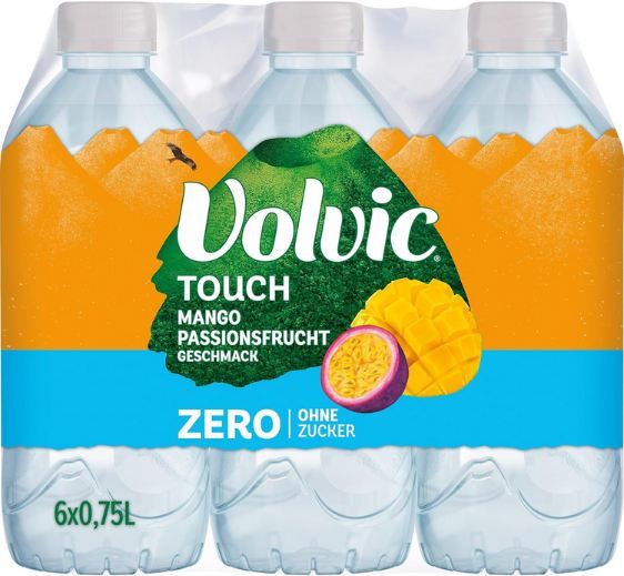 🥭 6er Pack Volvic Touch Zero Mango Passionsfrucht, 0,75L ab 5,69€ (statt 8€)