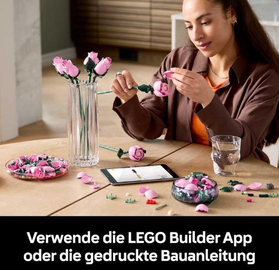 💐 LEGO 10374 Botanicals Rosa Rosenstrauß für 39,99€ (statt 52€)