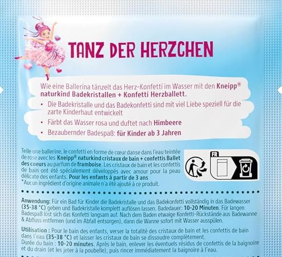 🛀🏻 12x Kneipp Naturkind Badekristalle + Konfetti Herzballett ab 13,78€ (statt 23€)