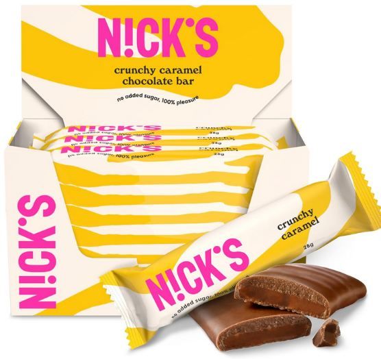 🍫 21er Pack NICKS Crunchy Caramel Keto Riegel ab 17,61€ (statt 26€)