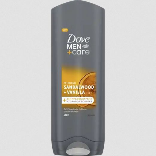 🚿 3x Dove Men+Care 3in1 Duschgel, Sandelholz & Vanille ab 4,95€ (statt 8€)