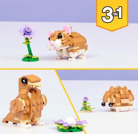 🐹 LEGO 31376 Creator 3 in 1 Set Hamster mit Blume für 9,99€ (statt 13€)