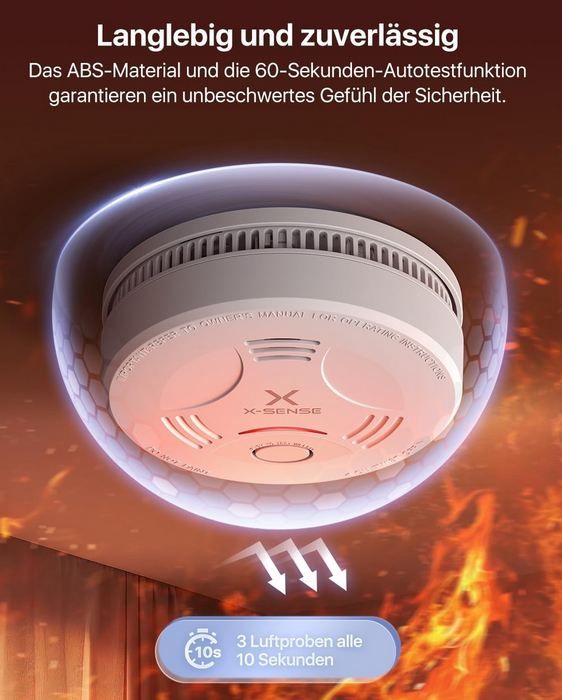 🚨 3er Pack X Sense SD11 Rauchmelder inkl. Magnethalter für 29,90€ (statt 42€)